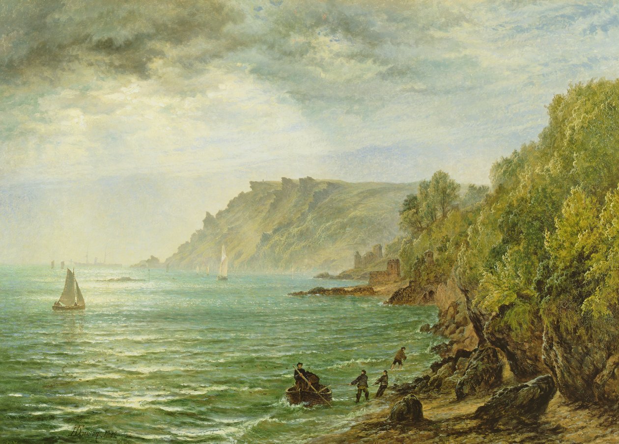 Estuario de Salcombe, South Devon, 1882 de Henry Dawson