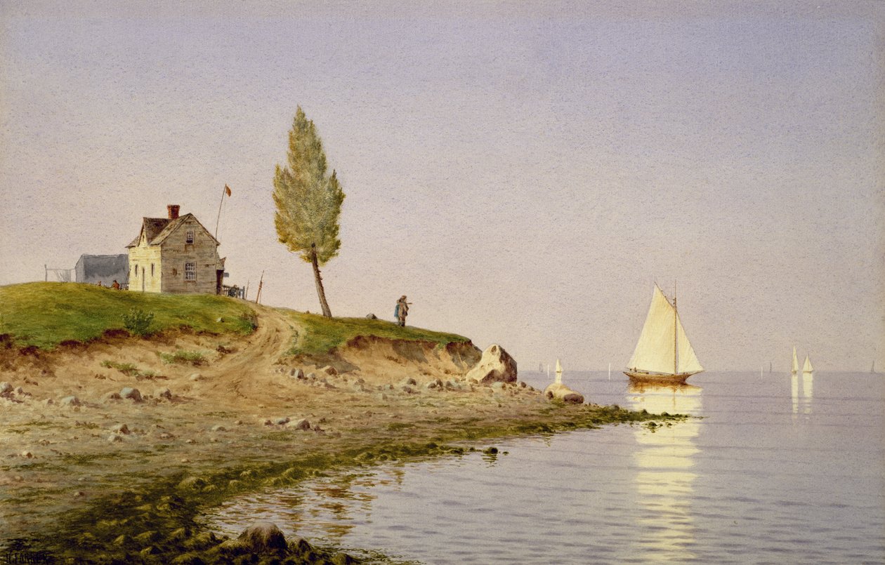Una tarde tranquila, Long Island, 1876 de Henry Farrer