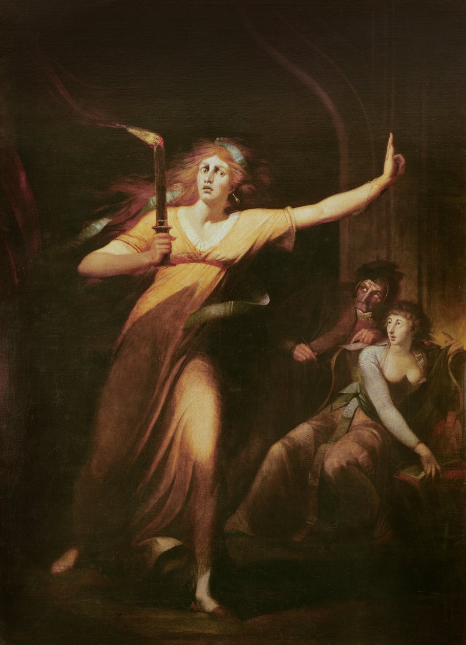 Lady Macbeth sonámbula, 1783 de Johann Heinrich Füssli
