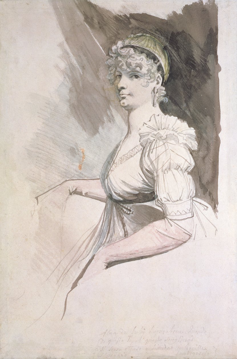 Retrato de la Sra. Fuseli, c.1798 de Johann Heinrich Füssli