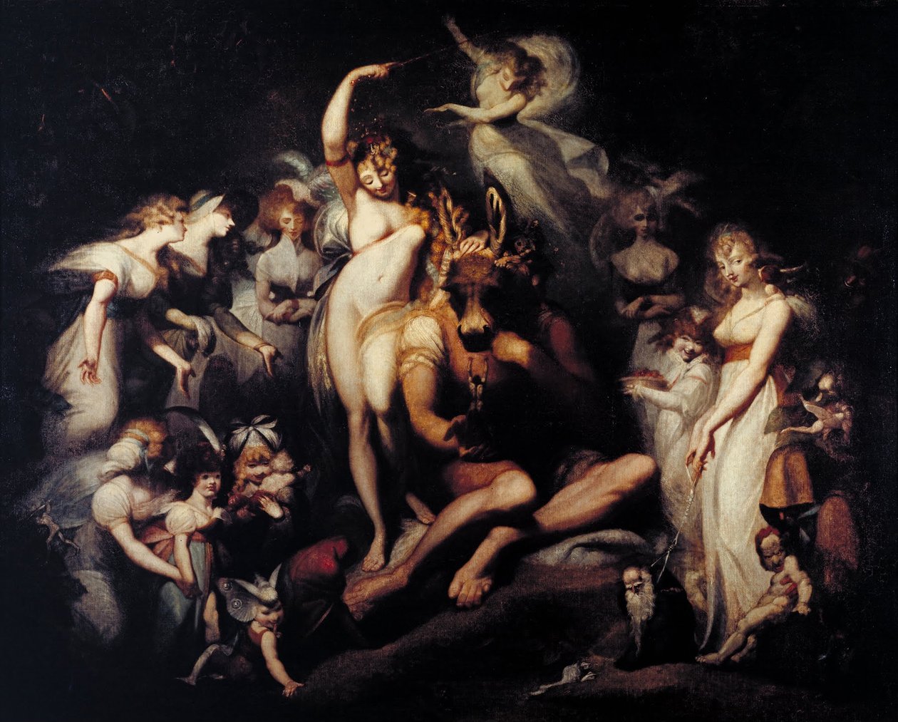 Titania y Bottom de Johann Heinrich Füssli