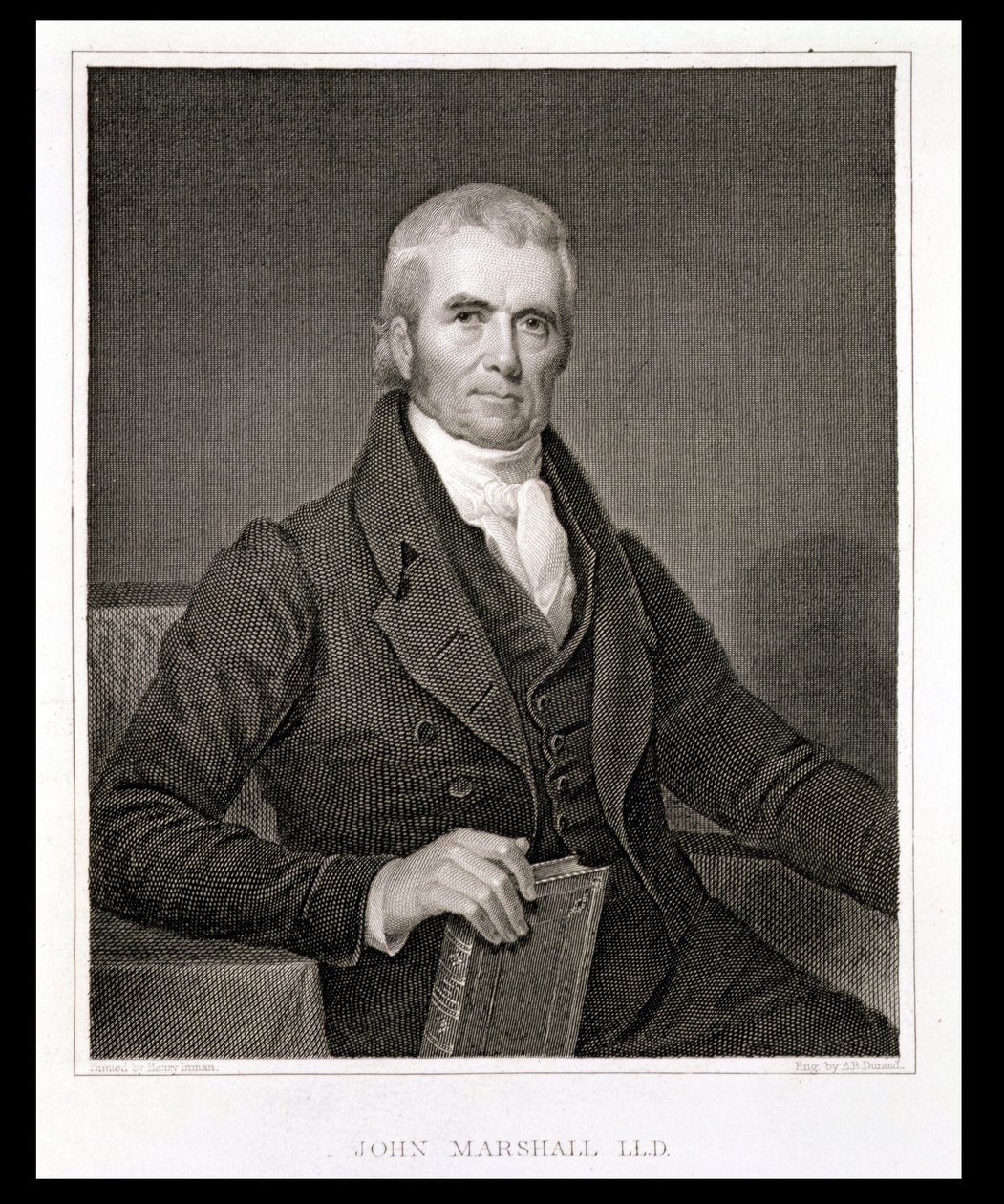 John Marshall (1755-1835), grabado por Asher Brown Durand (1796-1886) de Henry Inman