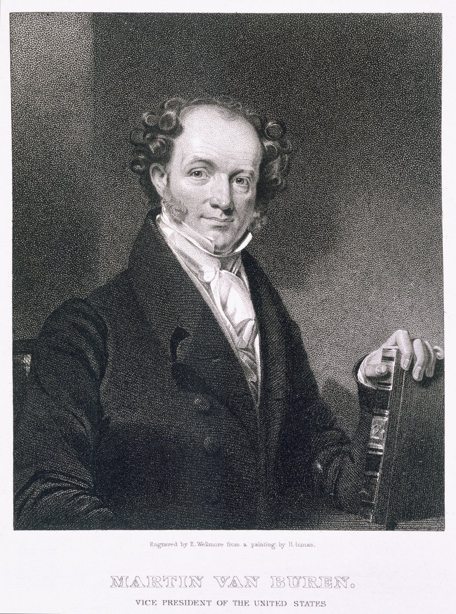 Martin Van Buren, grabado por E. Wellmore de Henry Inman