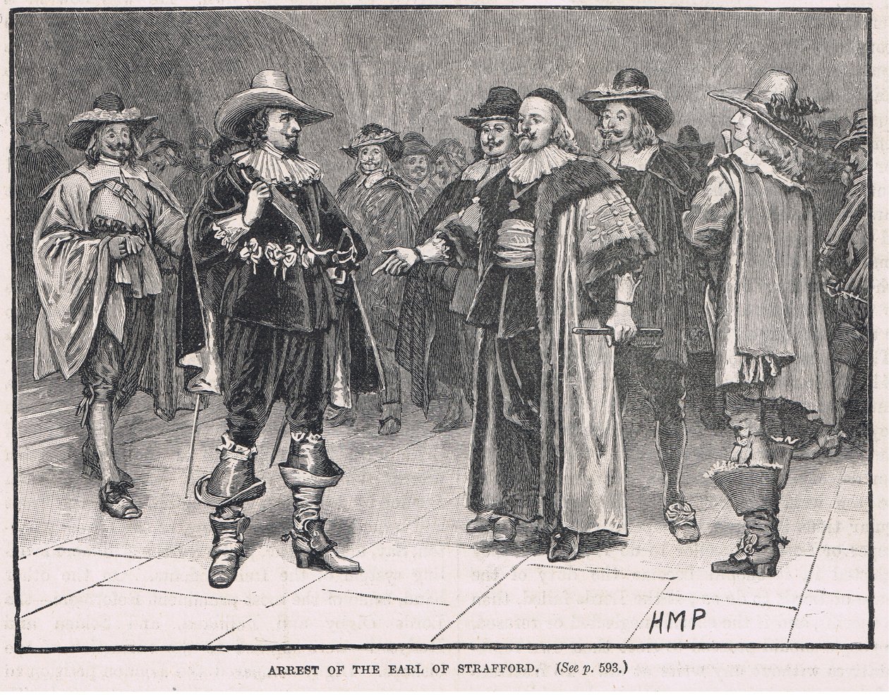 Arresto del Conde de Strafford 1640 de Henry Marriott Paget