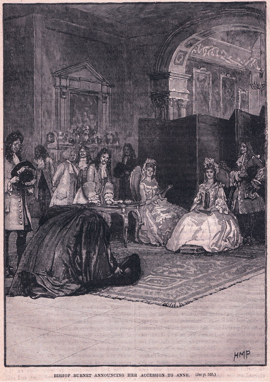 El obispo Burnet anunciando su acceso a Ana AD 1702 de Henry Marriott Paget