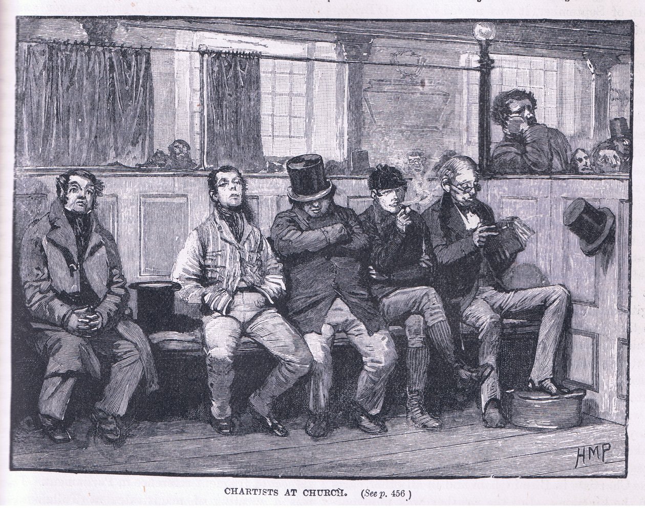 Cartistas en la iglesia AD 1839 de Henry Marriott Paget
