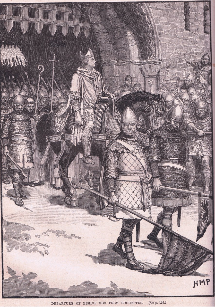 Partida del obispo Odo de Rochester AD 1088 de Henry Marriott Paget