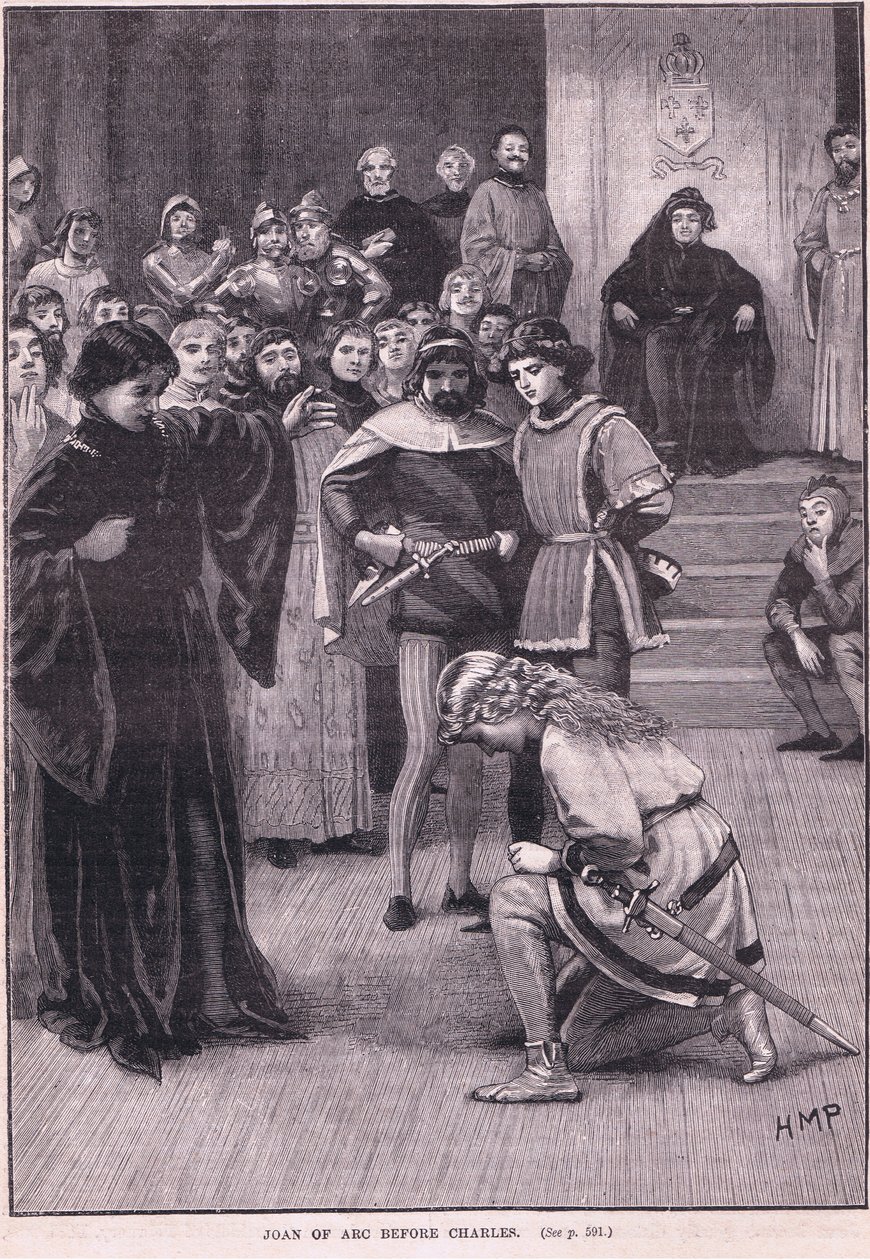 Juana de Arco ante Carlos AD 1429 de Henry Marriott Paget