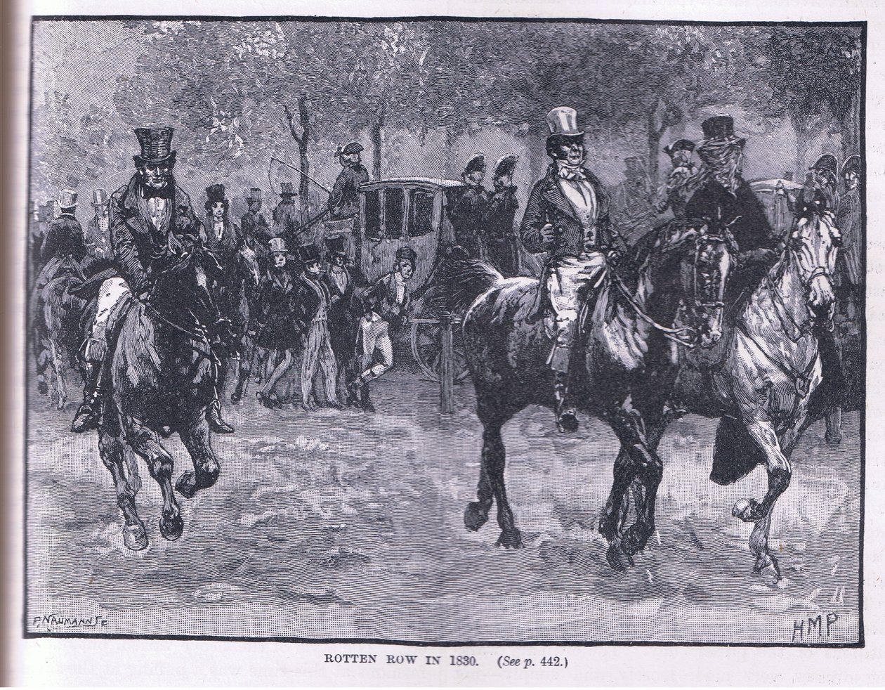 Rotten Row en AD 1830 de Henry Marriott Paget