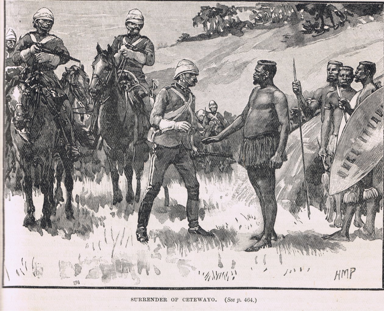 Rendición de Cetewayo, ilustración de 