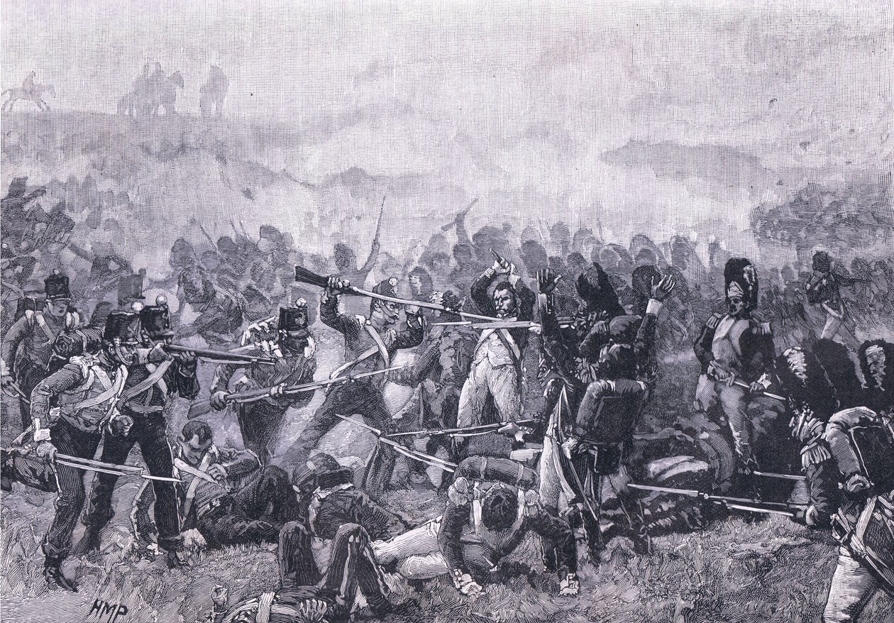 La batalla de Waterloo AD 1815 de Henry Marriott Paget