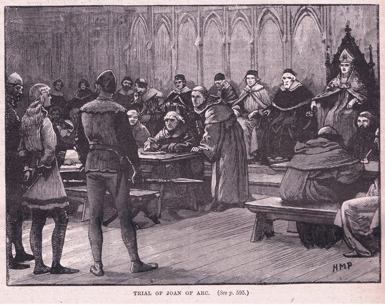 El juicio de Juana de Arco, 1431 de Henry Marriott Paget