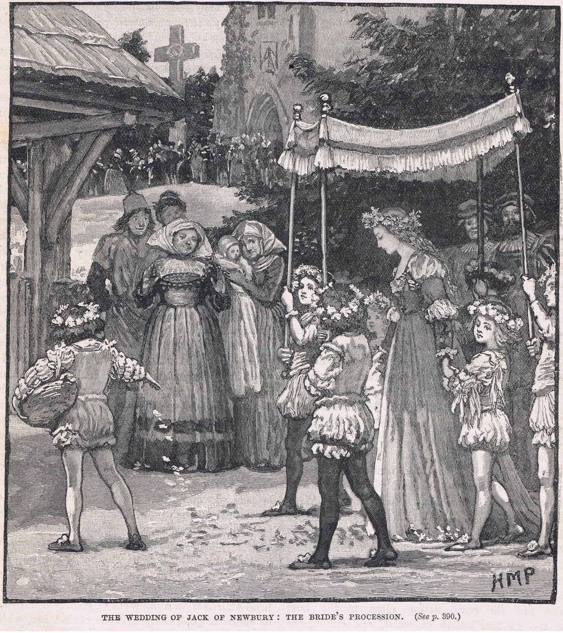 La boda de Jack de Newbury: la procesión de la novia de Henry Marriott Paget