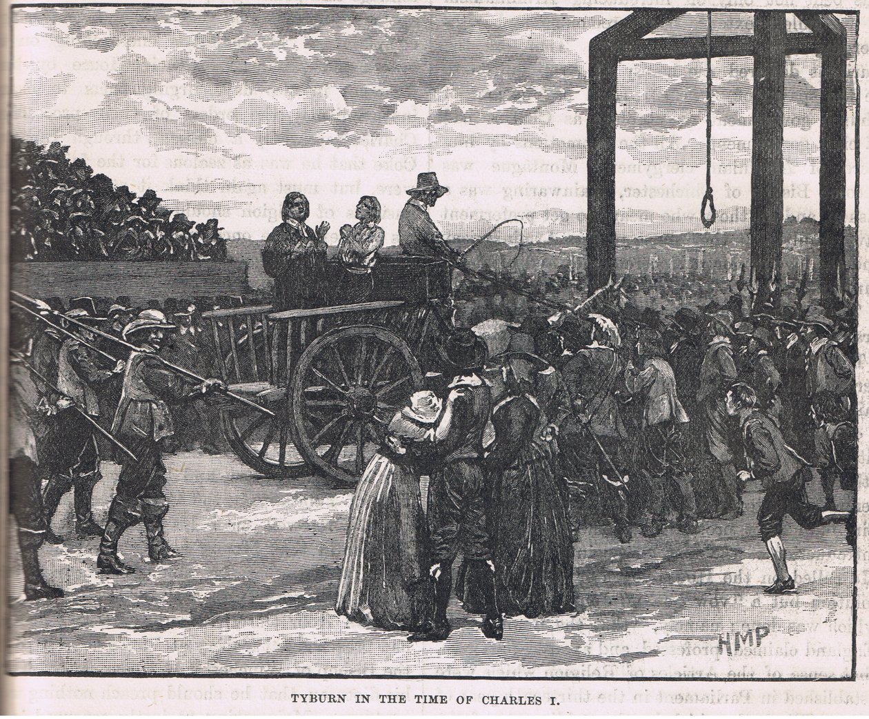 Tyburn en la época de Carlos I de Henry Marriott Paget