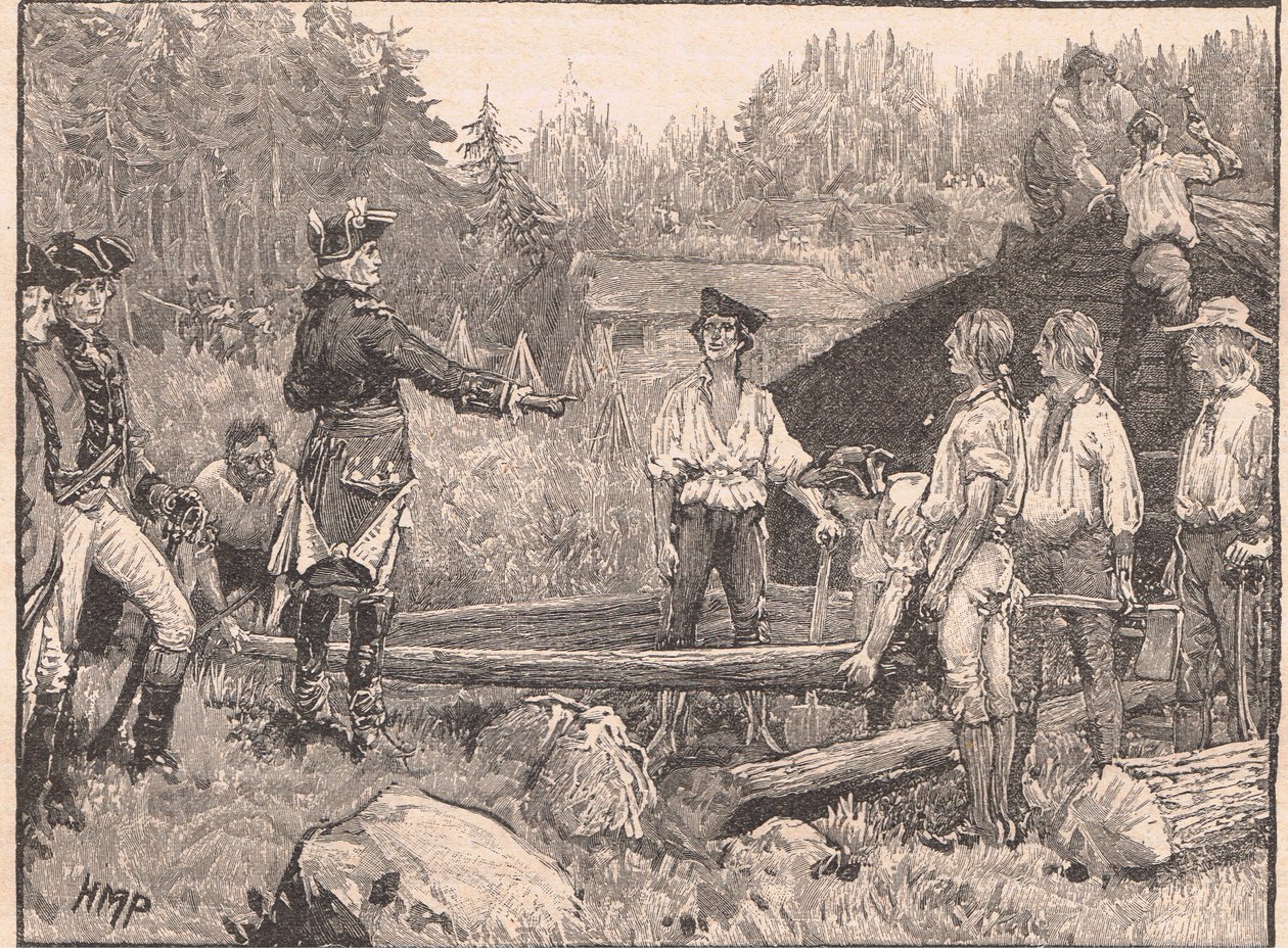 Washington y sus hombres en Valley Forge AD 1777 de Henry Marriott Paget