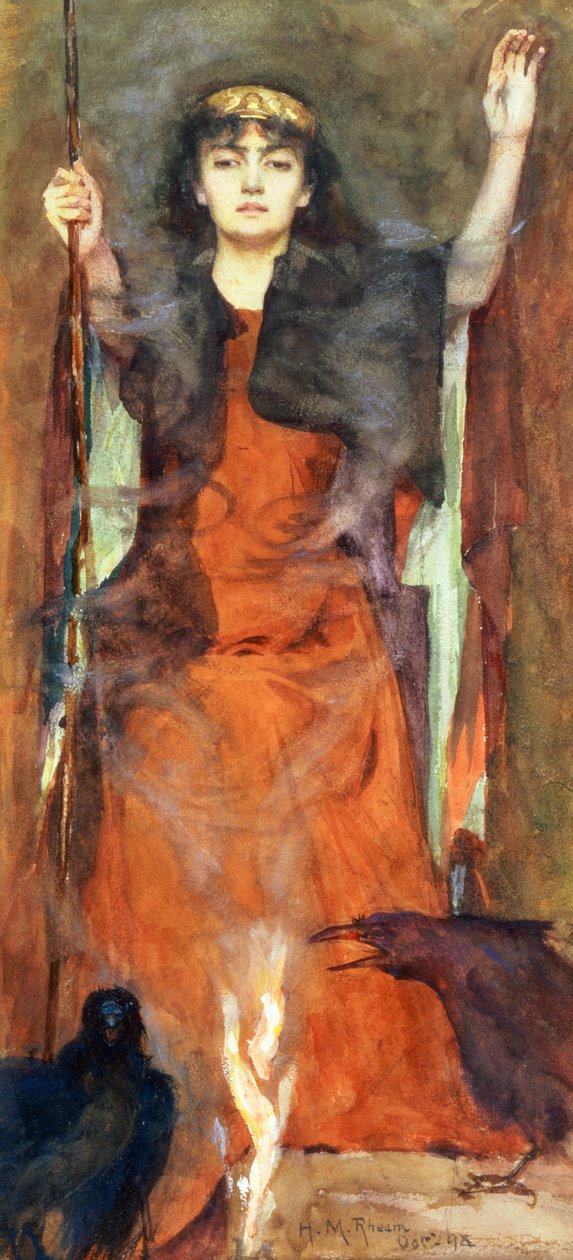 La hechicera, 1898 de Henry Meynell Rheam