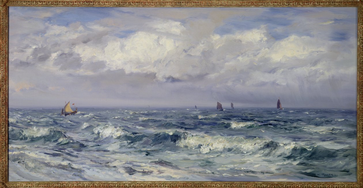 Tiempo tormentoso, costa sur de Henry Moore