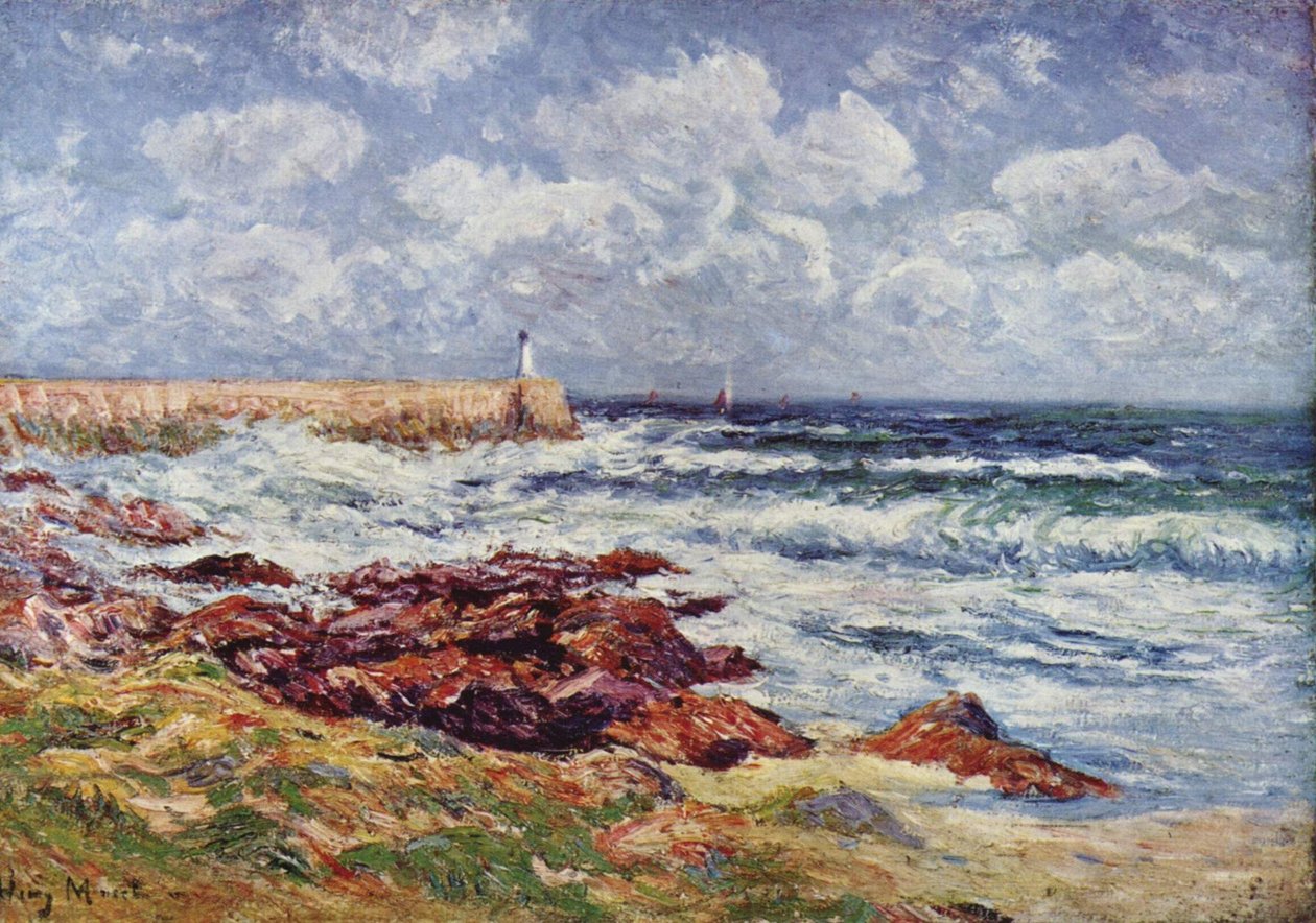Mole del puerto de Audierne de Henry Moret