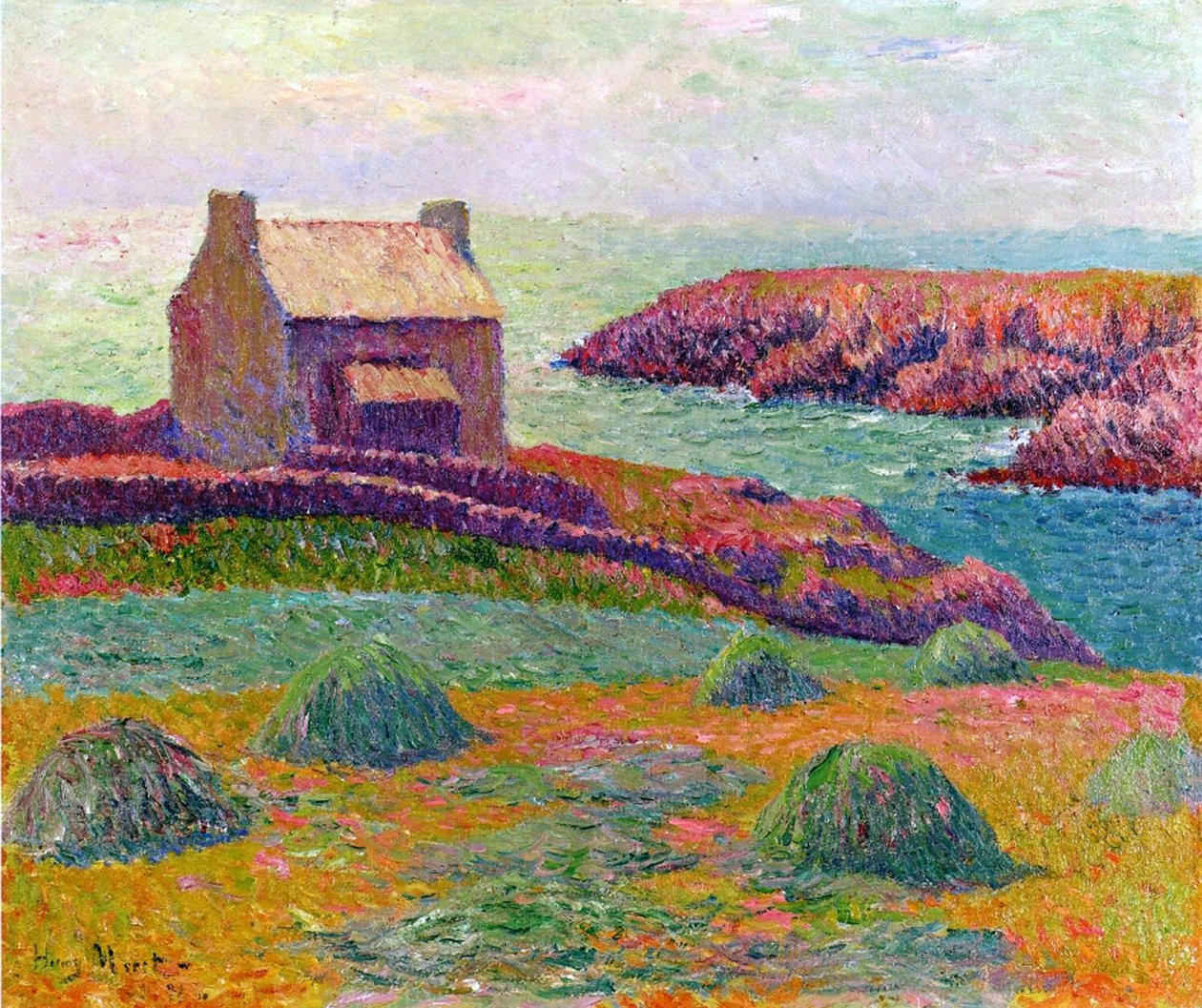 Una cabaña en Bretaña, 1898 de Henry Moret