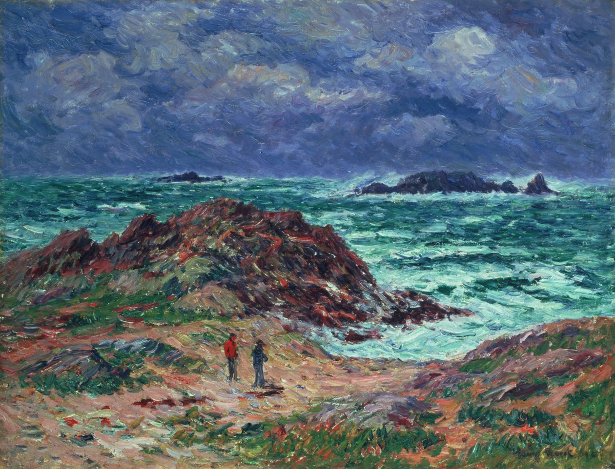 Una tormenta, Finisterre, 1911 de Henry Moret