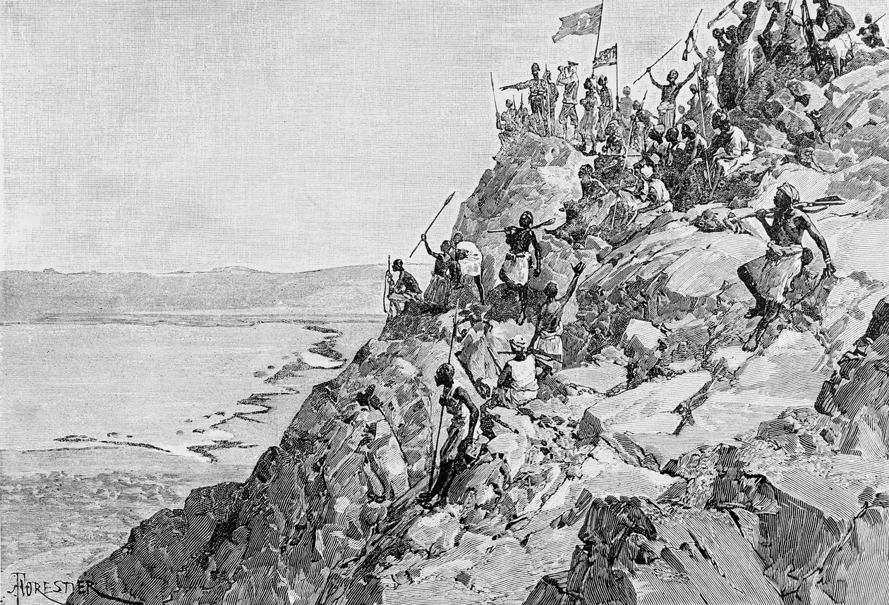 El extremo sur del Albert Nyanza, 13 de diciembre de 1887, de 