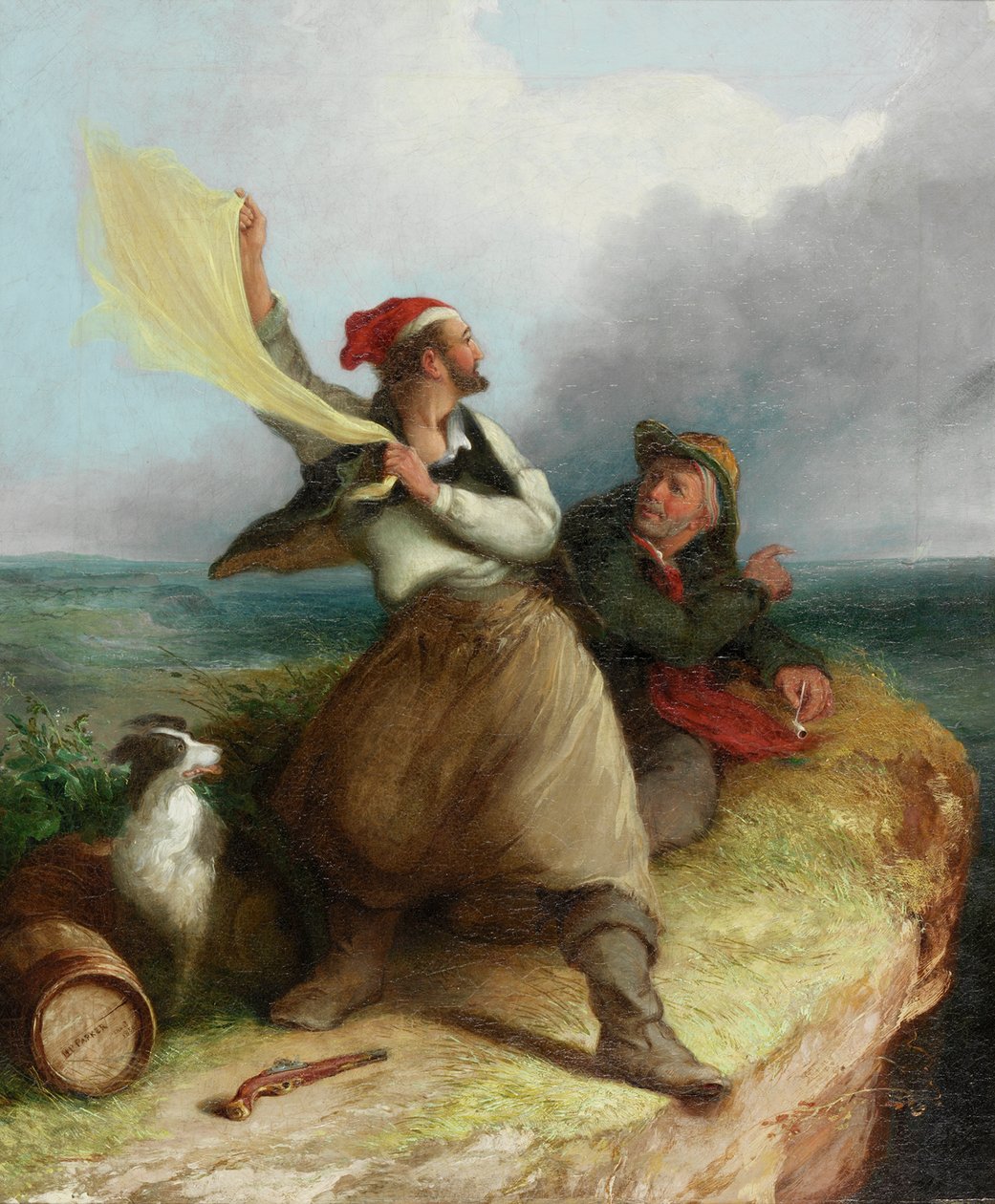 Contrabandistas en la vigilancia, 1850 de Henry Perlee Parker