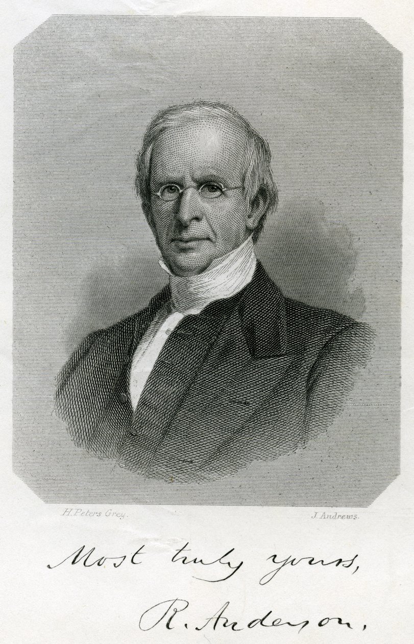 Rufus Anderson, grabado por J. Andrews, c. 1860 de Henry Peters Gray
