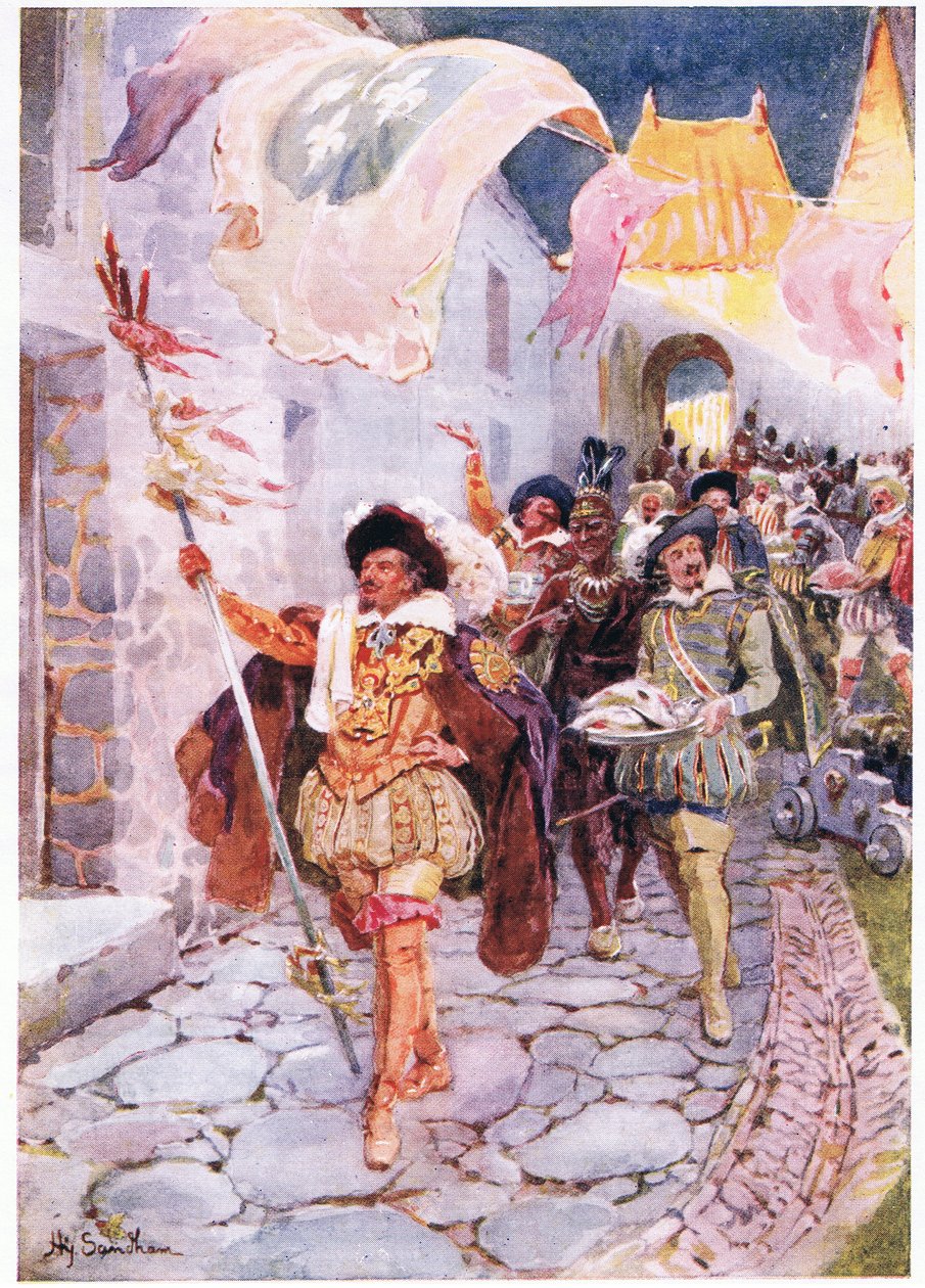 La Orden de un Buen Tiempo 1606, c.1920 de Henry Sandham