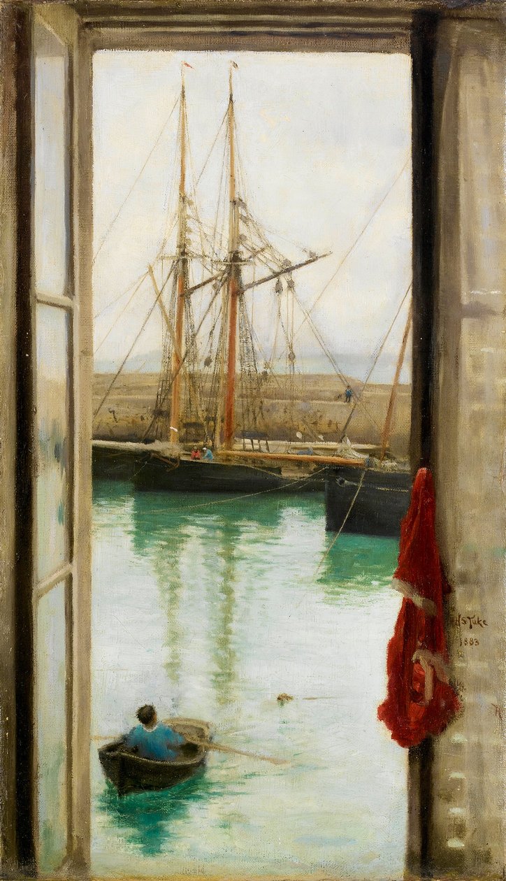 Puerto Dielette, Normandía de Henry Scott Tuke