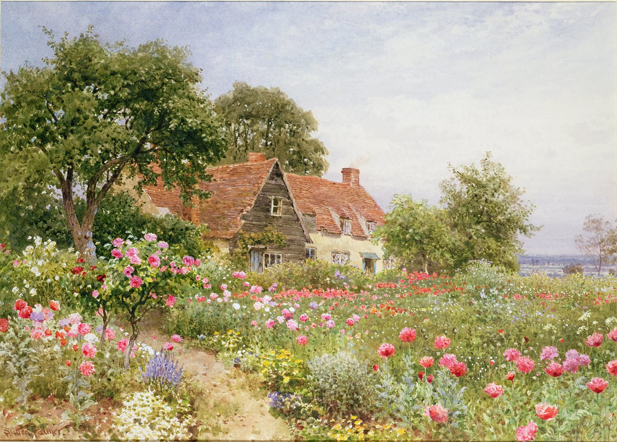 El orgullo del campesino - Un jardín de cabaña de Henry Sutton Palmer