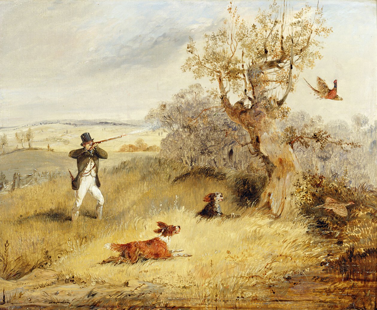 Caza de faisanes de Henry Thomas Alken