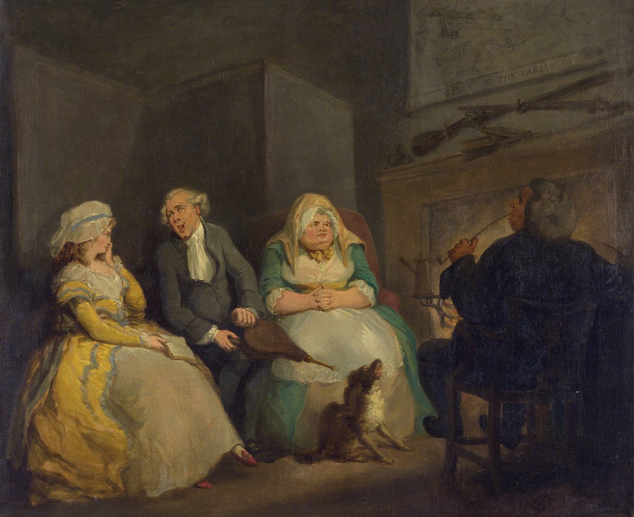 El hogar del vicario rural de Henry Wigstead