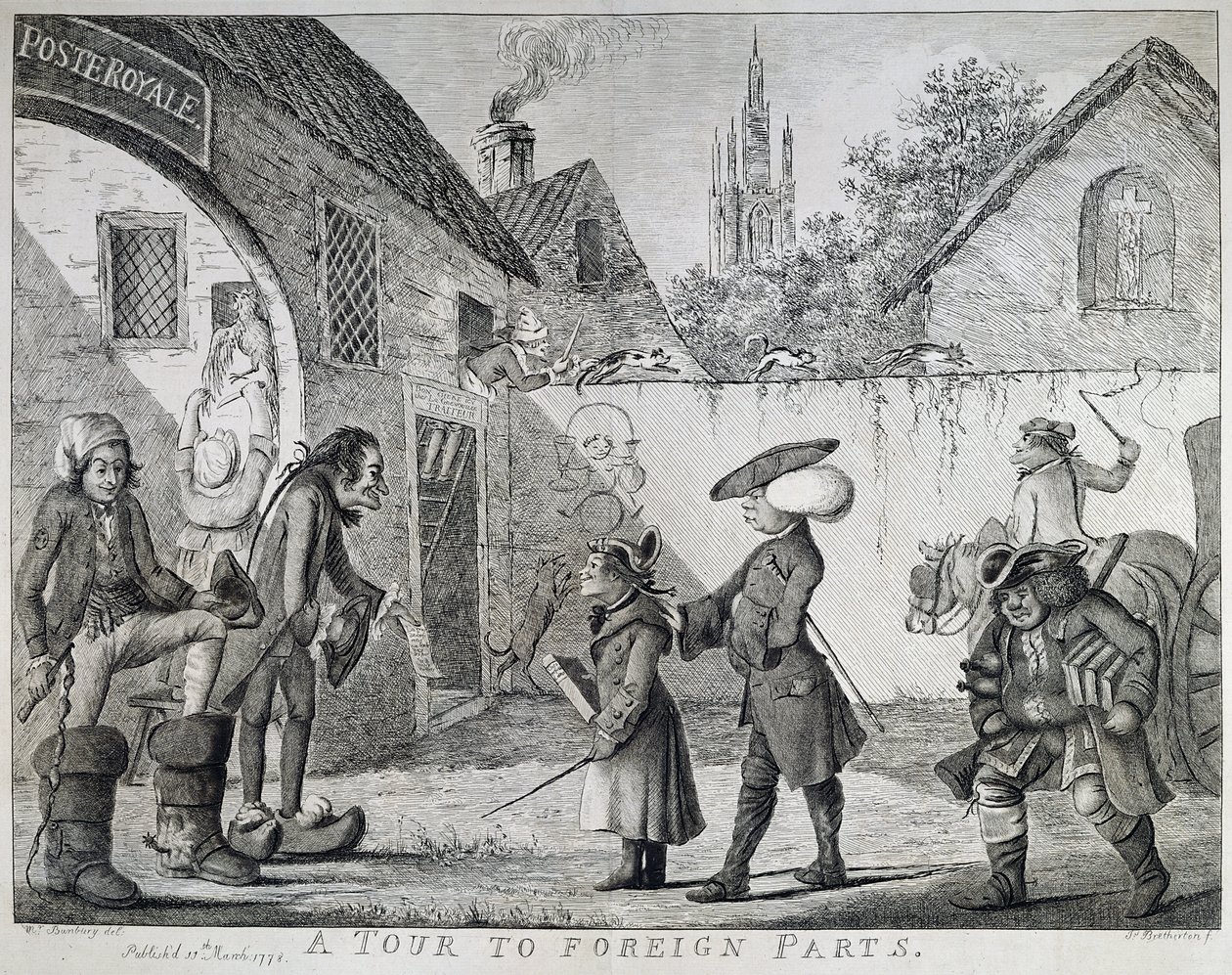 Un viaje a tierras extranjeras, 1778 de Henry William Bunbury