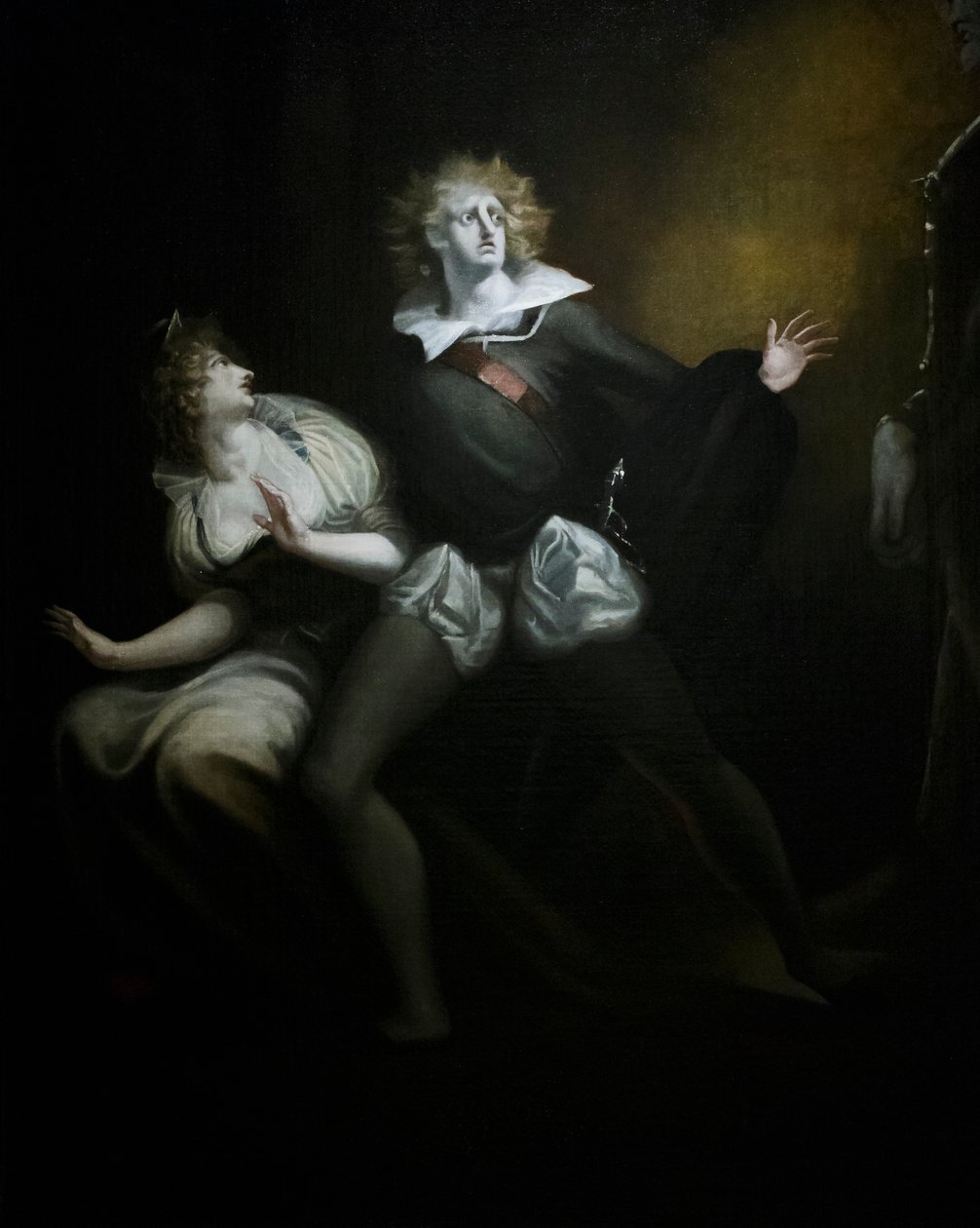 Gertrudis, Hamlet y el fantasma del padre de Hamlet, detalle de Henry (1741 1825) Fuseli