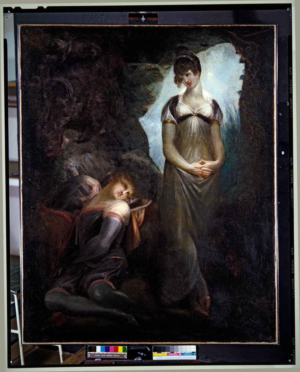 El joven Milton, c.1796-99 (óleo sobre lienzo) de Henry (1741 1825) Fuseli