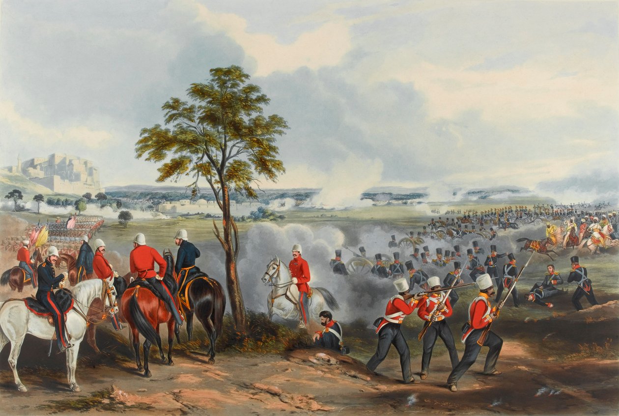 La Batalla de Goojerat, 21 de febrero de 1849 de Henry (after) Martens