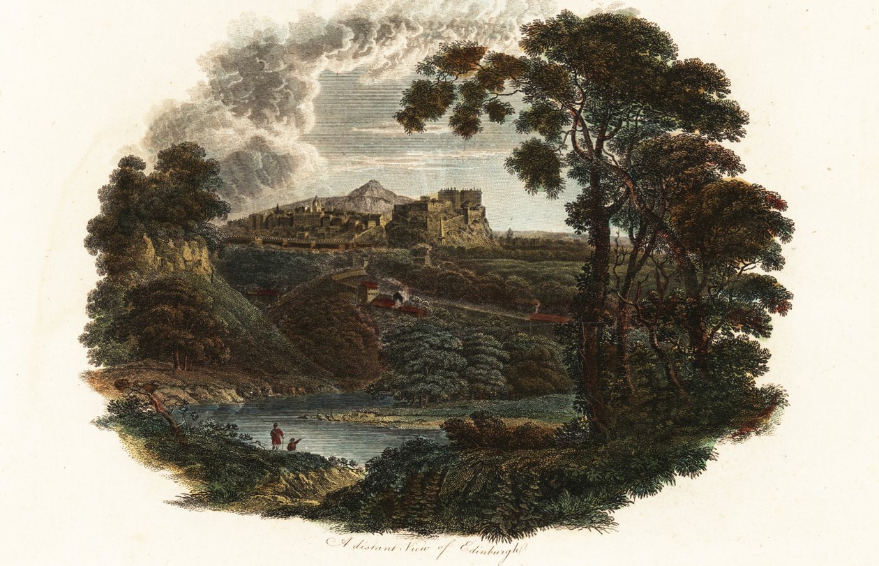 Una vista lejana de Edimburgo de Henry (after) Raeburn