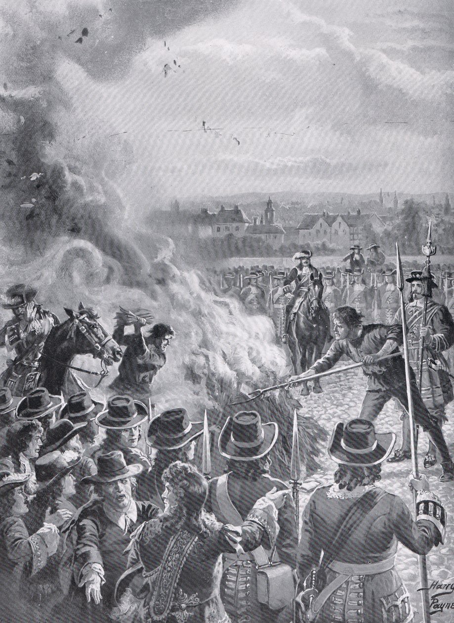 La quema del panfleto de Blount por el verdugo, c.1910 de Henry A. Payne