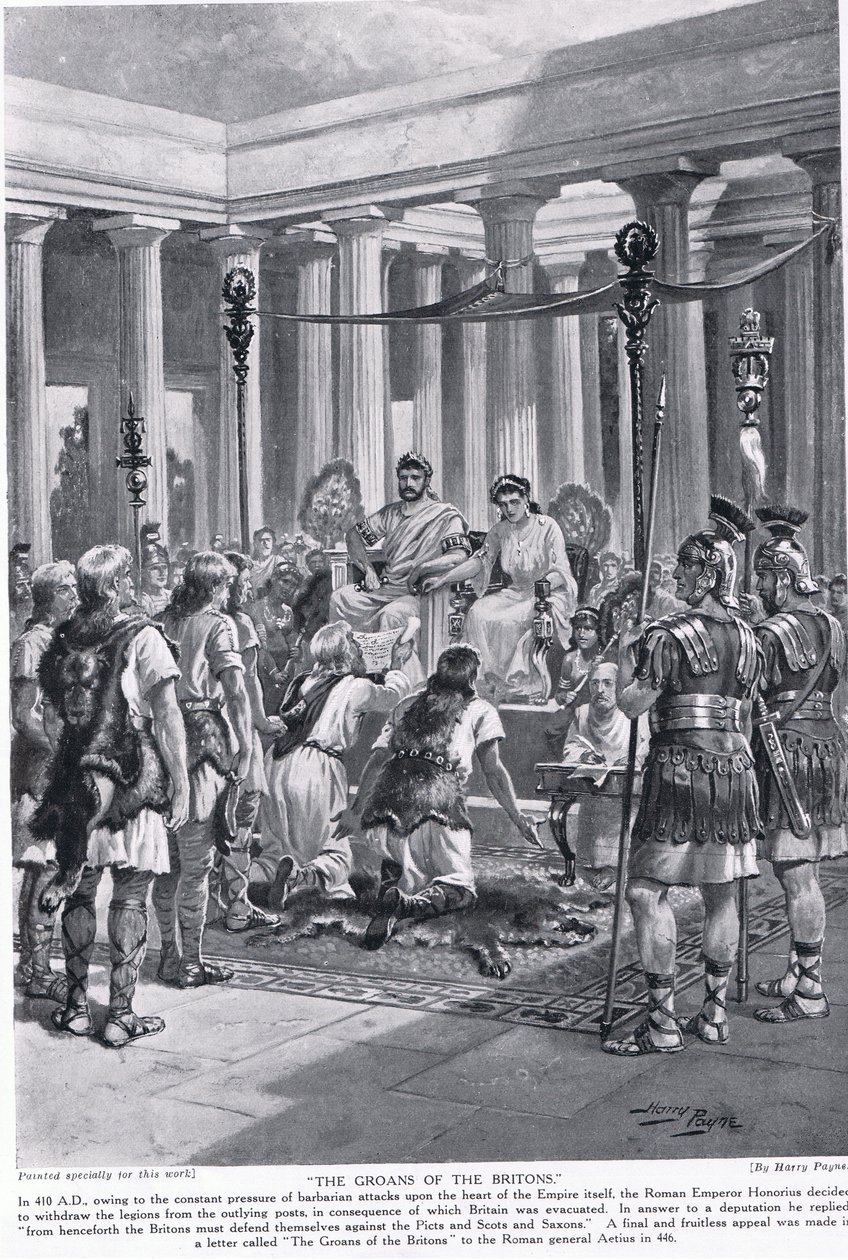 Los gemidos de los britanos, ilustración de 