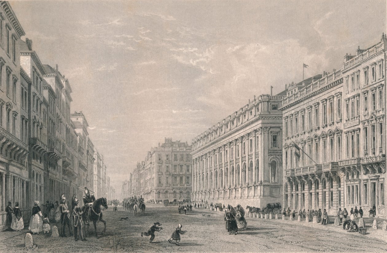 Rue du Chapeau Rouge, Burdeos, mediados del siglo XIX de Henry Adlard