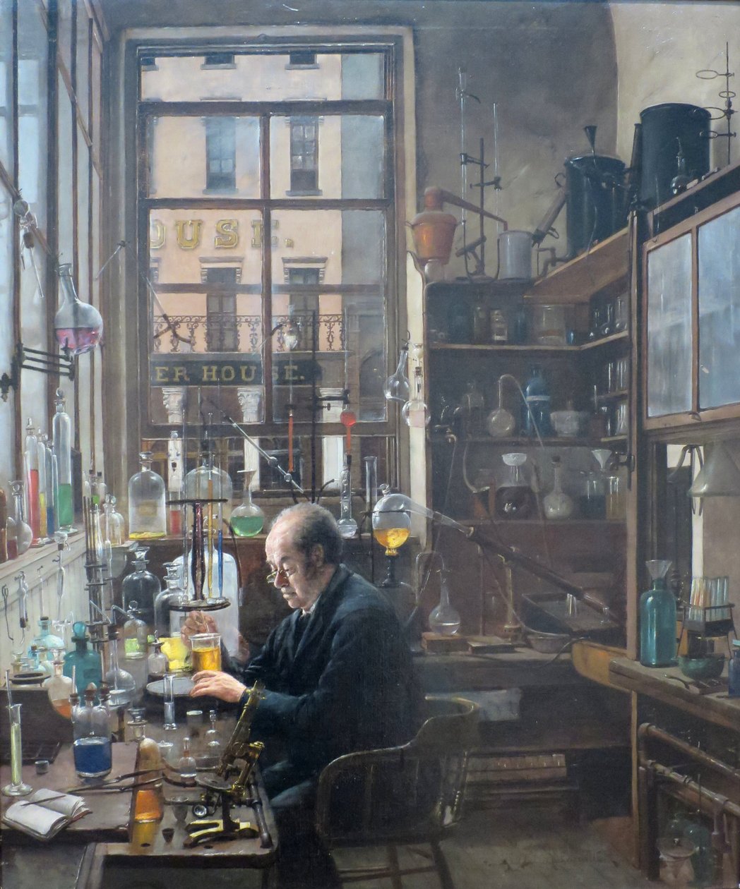 En el laboratorio, de Henry Alexander, c. 1885-87 de Henry Alexander