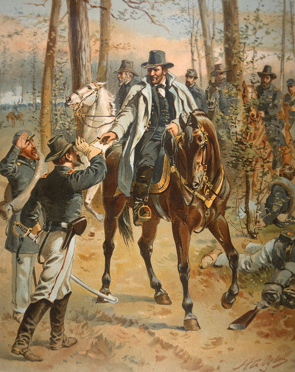 General Grant en la Campaña del Desierto, 5 de mayo de 1864 de Henry Alexander Ogden