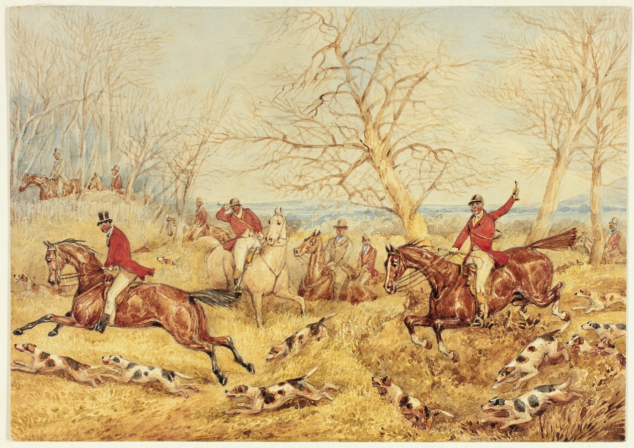 Caza del zorro de Henry Alken