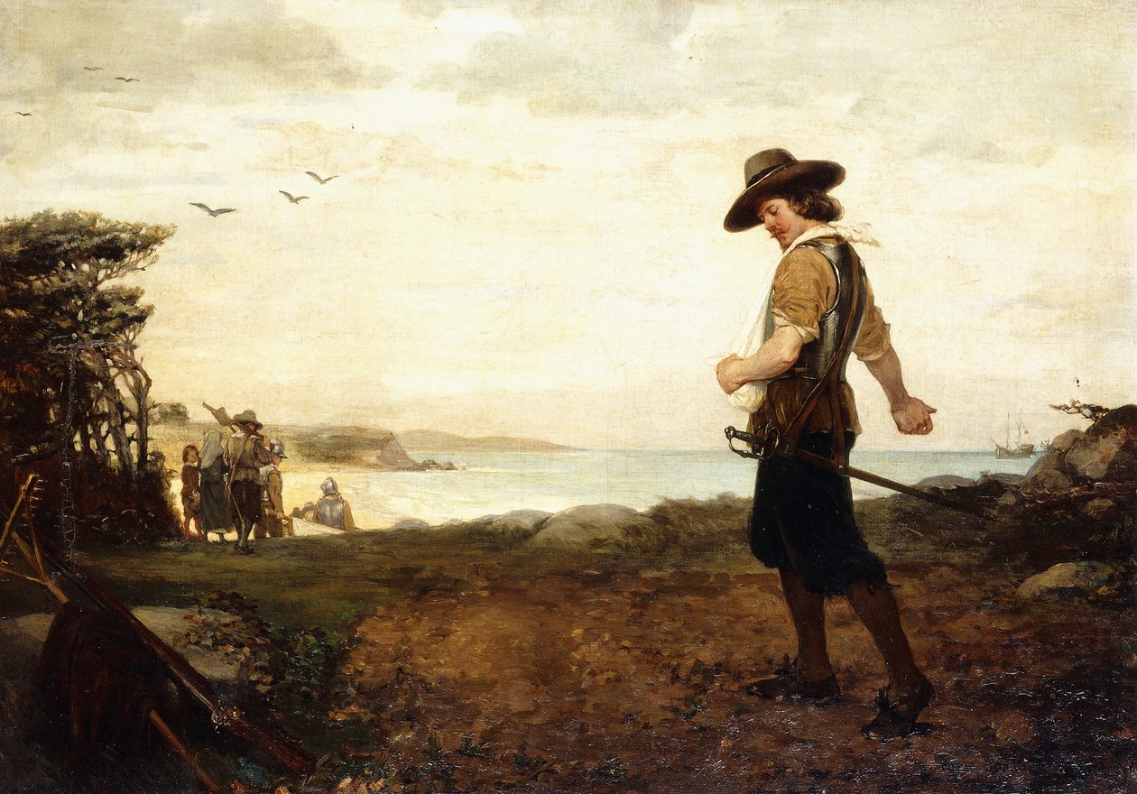 El entierro de Rose Standish, 1870 de Henry Bacon
