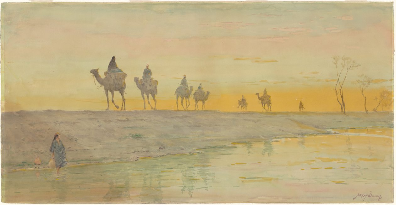 El Nilo—Atardecer de Henry Bacon