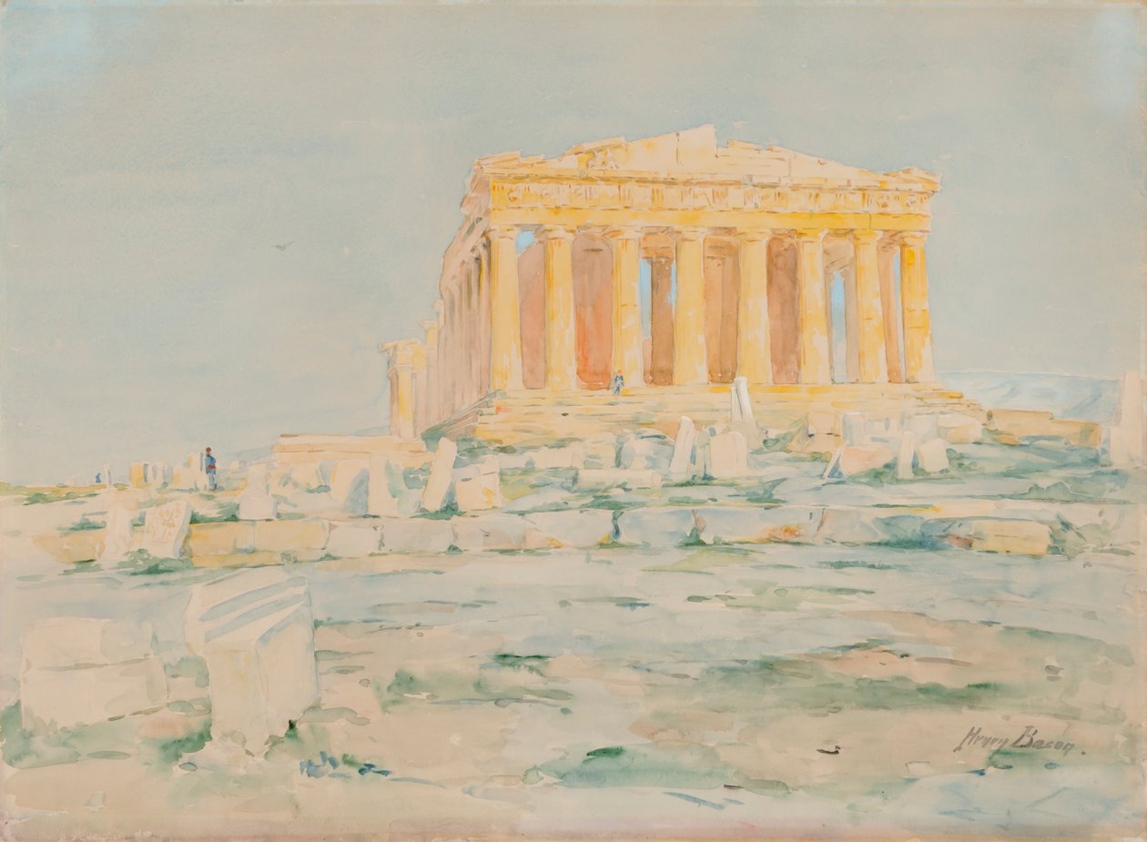 El Partenón, Fachada Oeste, n.d. de Henry Bacon