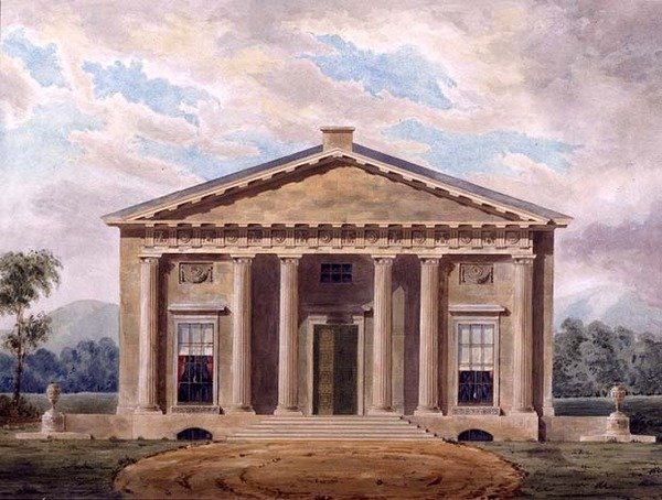Diseño para una villa neoclásica de Henry Bailey