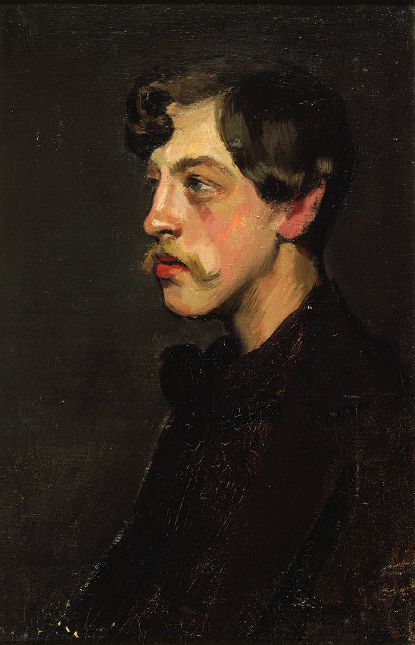 Retrato del poeta Camille Mauclair 1872-1945, c. 1895 de Henry Bataille