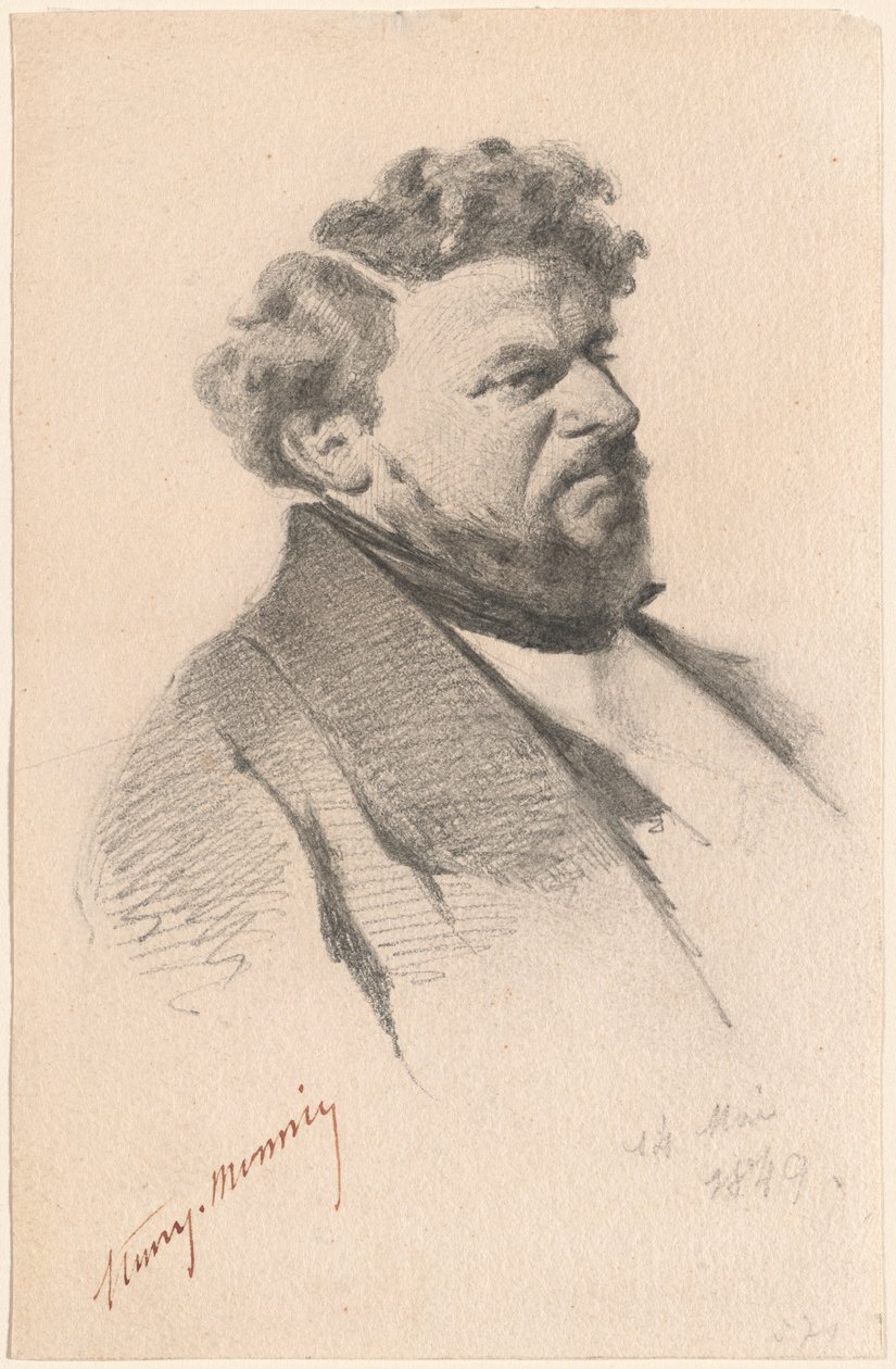Retrato de un hombre de Henry Bonaventure Monnier