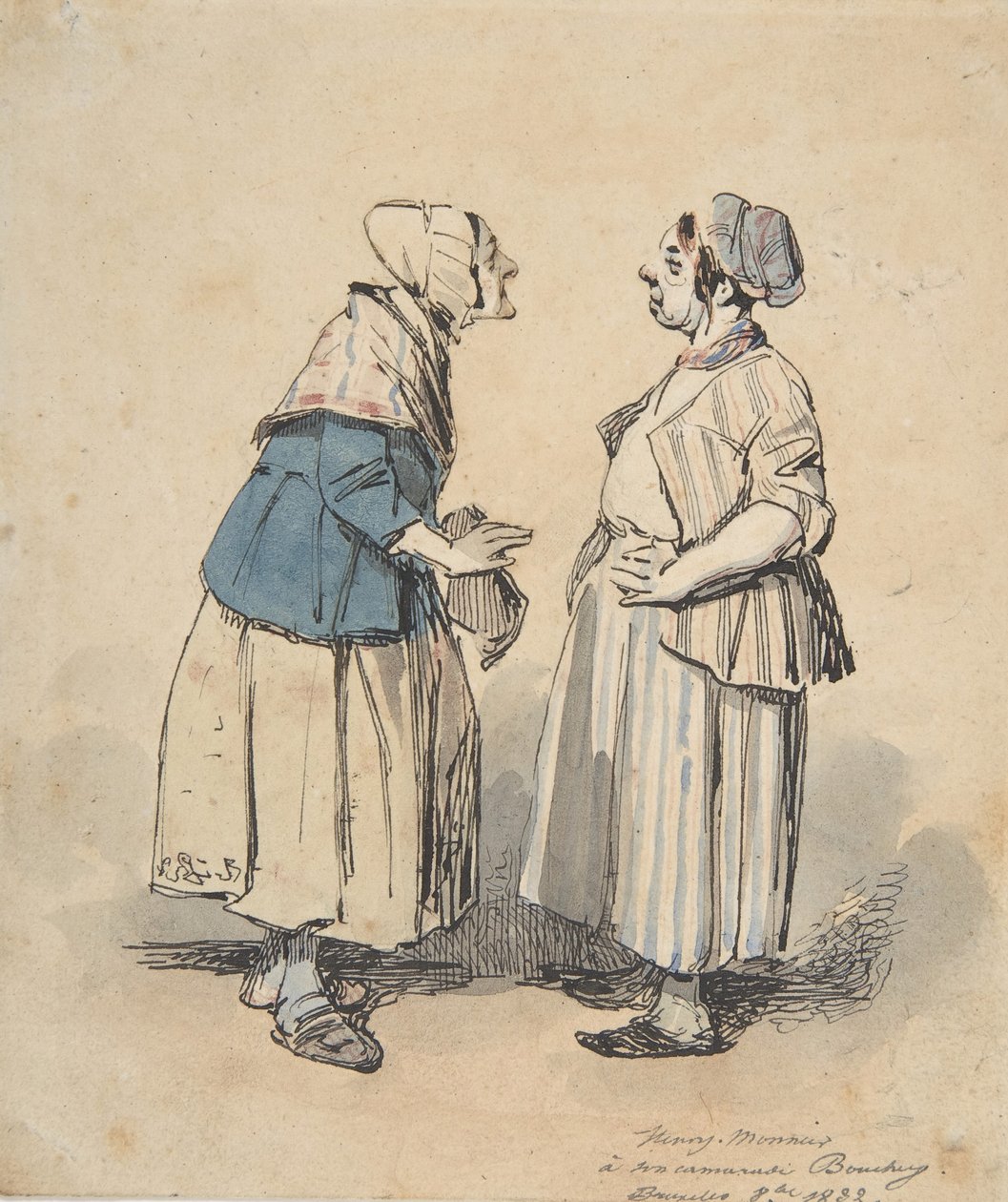 Las dos comadres de Henry Bonaventure Monnier